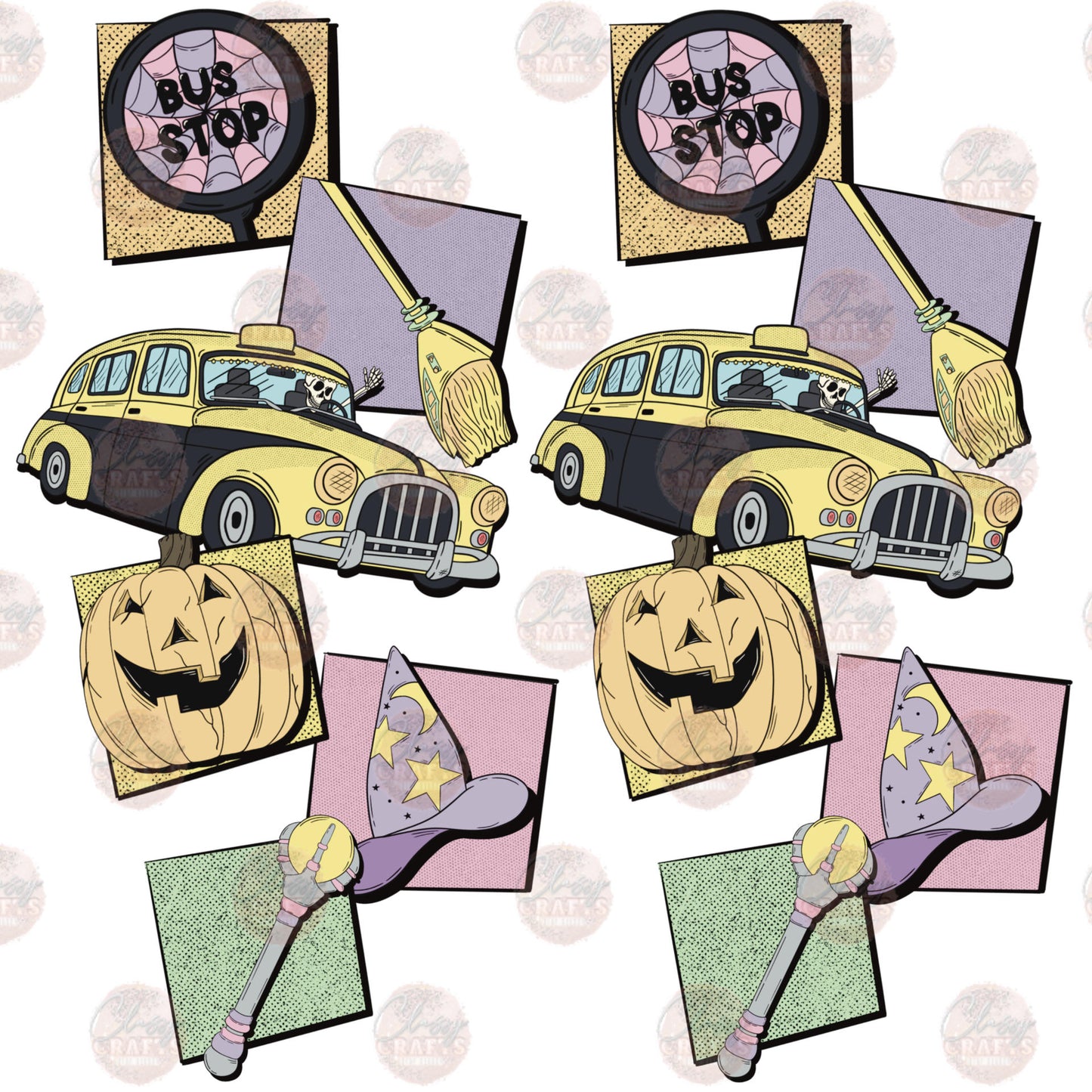 Halloween Tour Guide Sleeve Transfer
