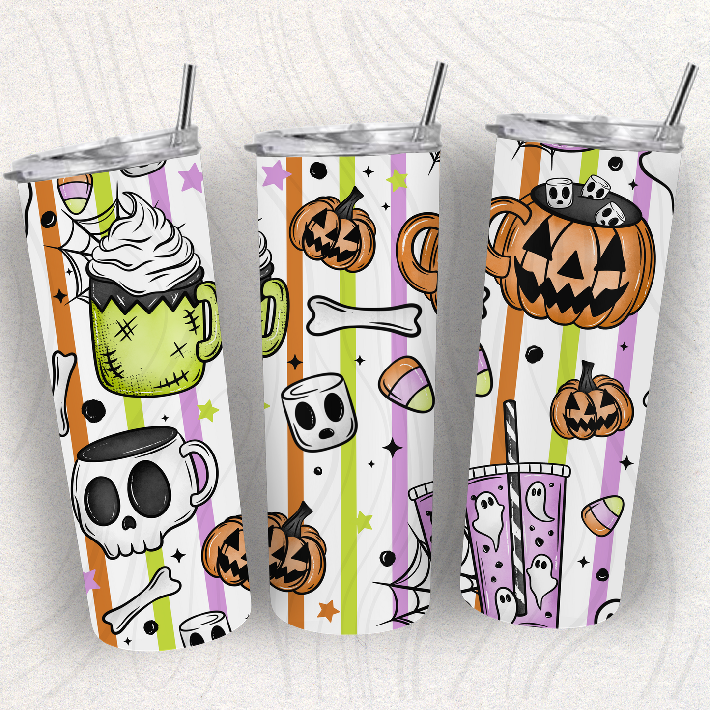 Halloween Coffee Seamless Transfer