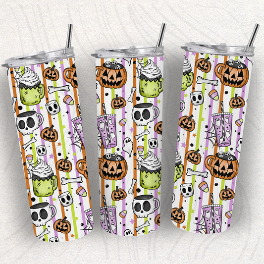 Halloween Coffee Seamless Transfer