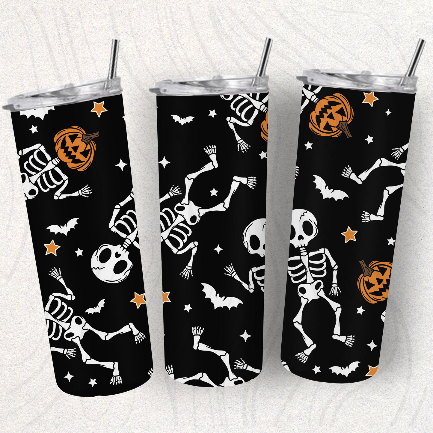 Halloween Skellies Seamless Transfer