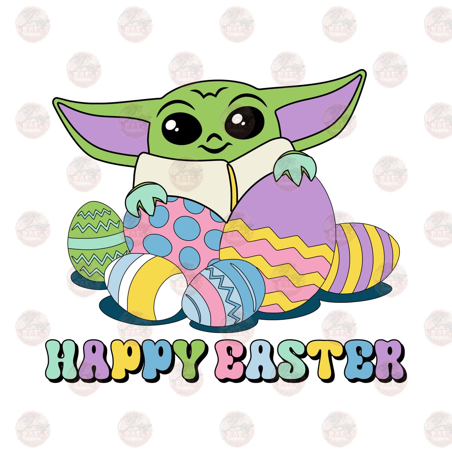 Happy Easter Y Man Transfer