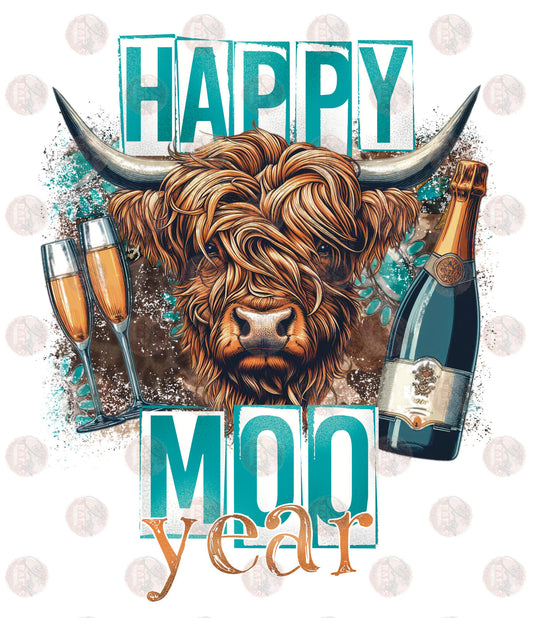 Happy Moo Year - Sublimation Transfers