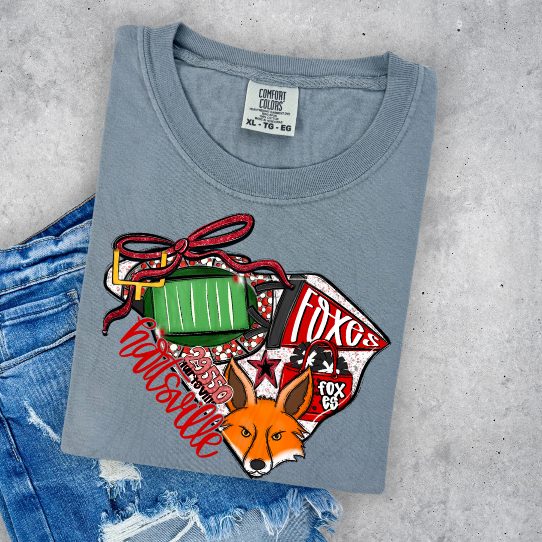 Hartsville Foxes Game Day Coquette Transfer