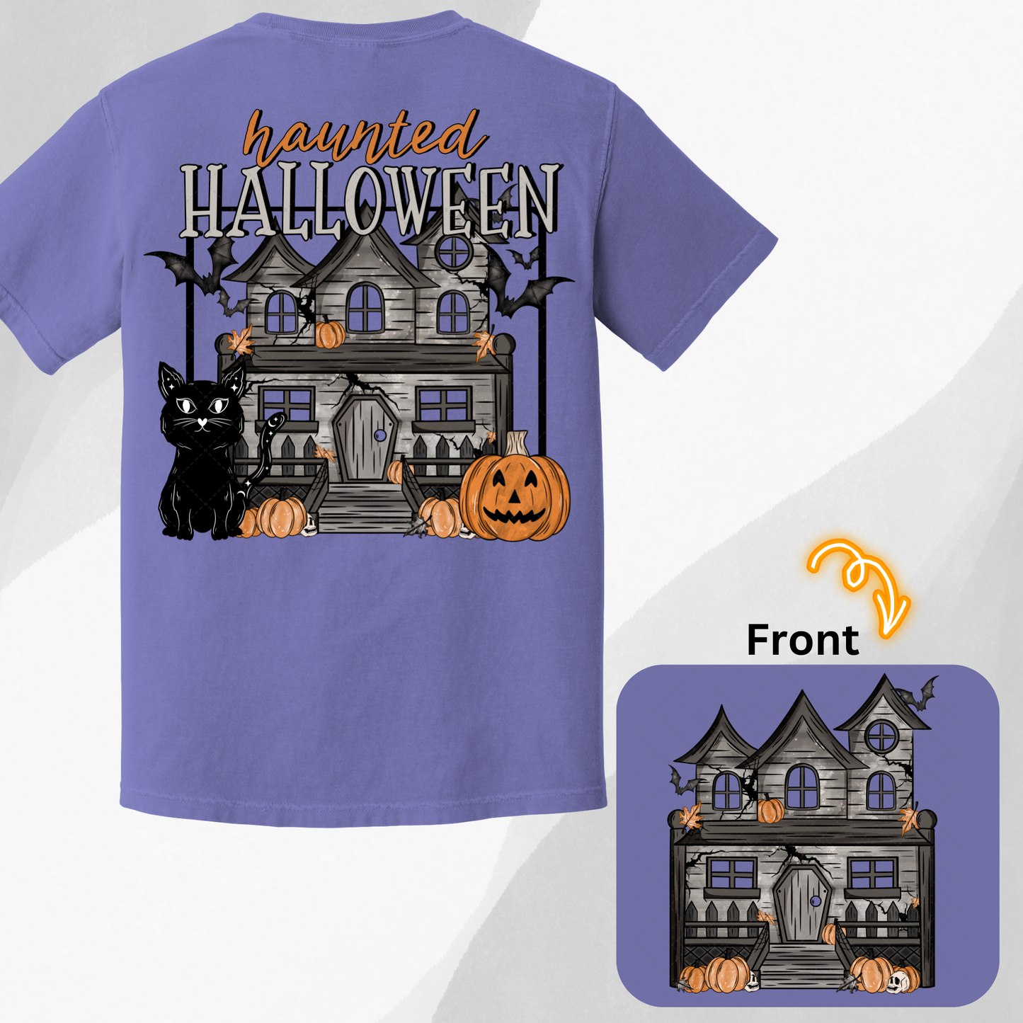 Haunted House Black ** TWO PART* SOLD SEPARATELY** Transfer