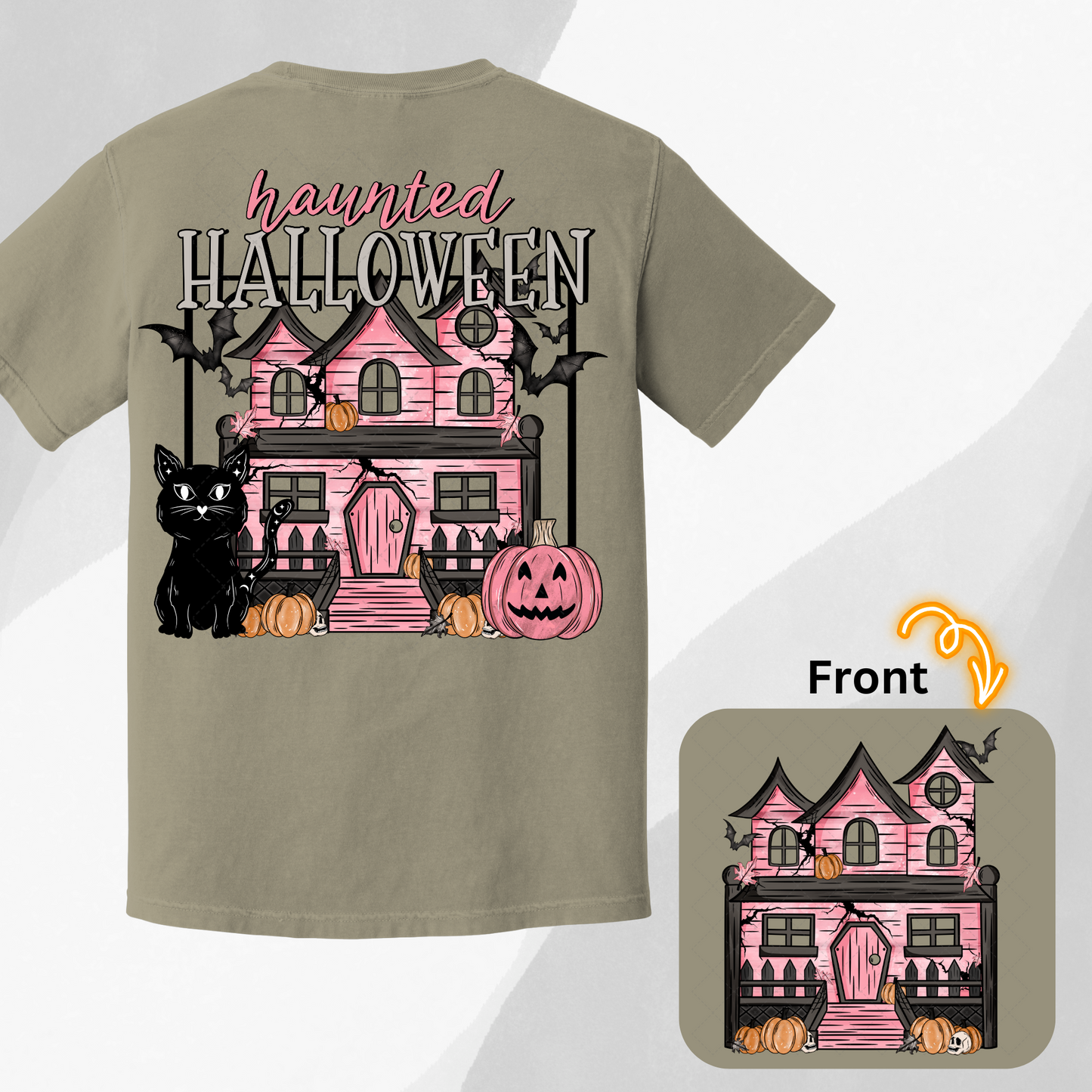 Haunted House Pink ** TWO PART* SOLD SEPARATELY** Transfer