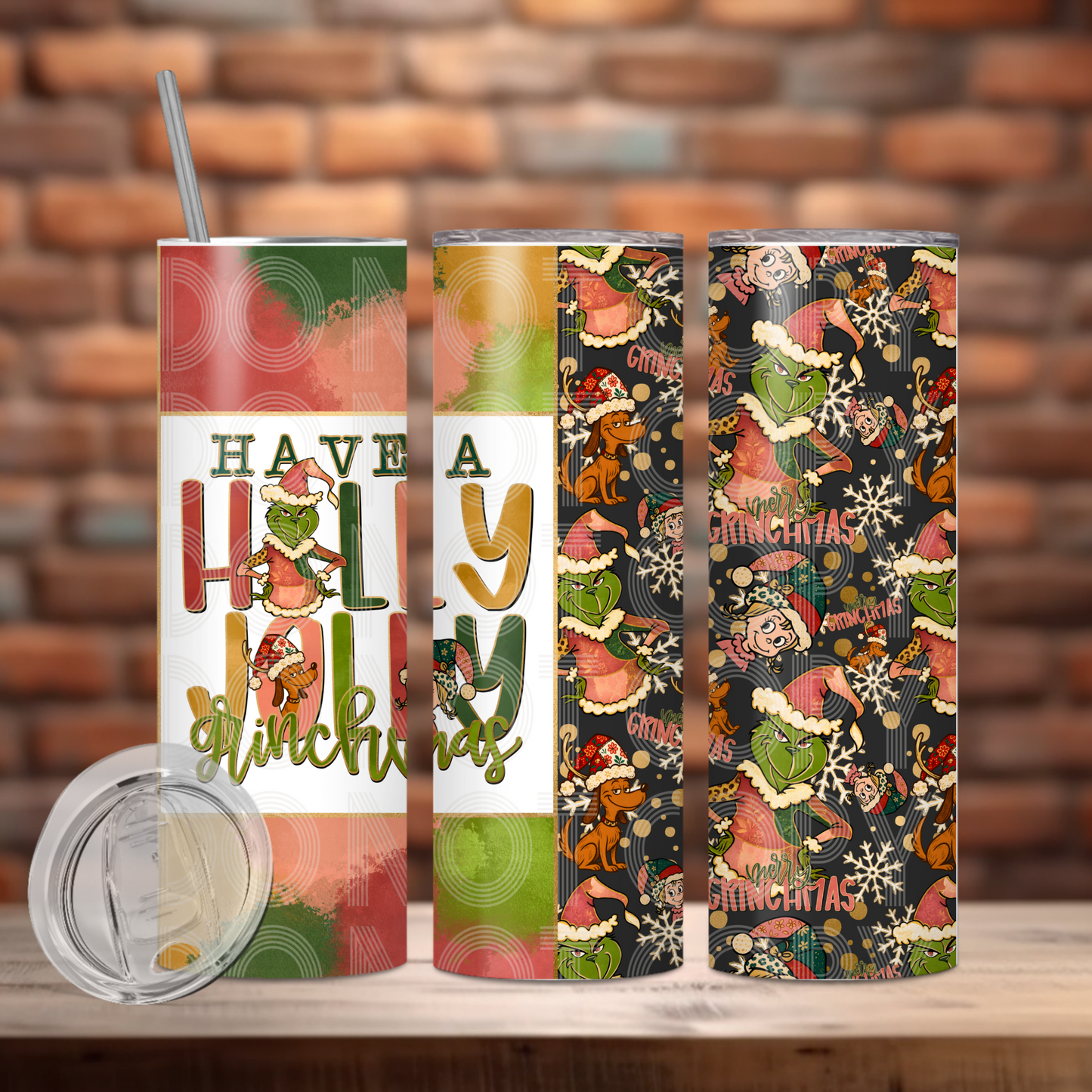Have A Holly Jolly Gmas Tumbler Transfer