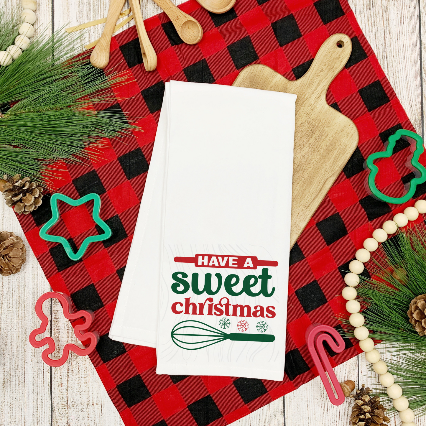 Have A Sweet Christmas Tea Towel Transfer