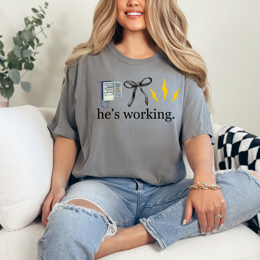 He's Working Electrician Transfer