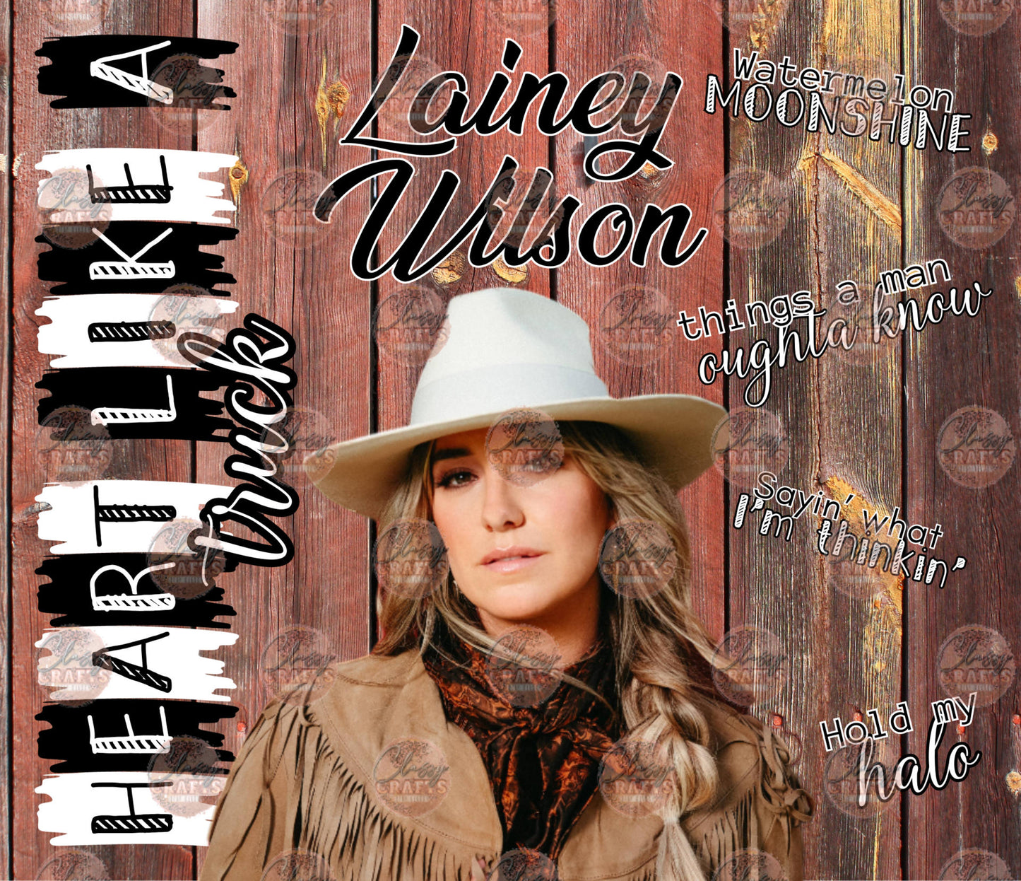 Heart Like A Truck Tumbler Wrap