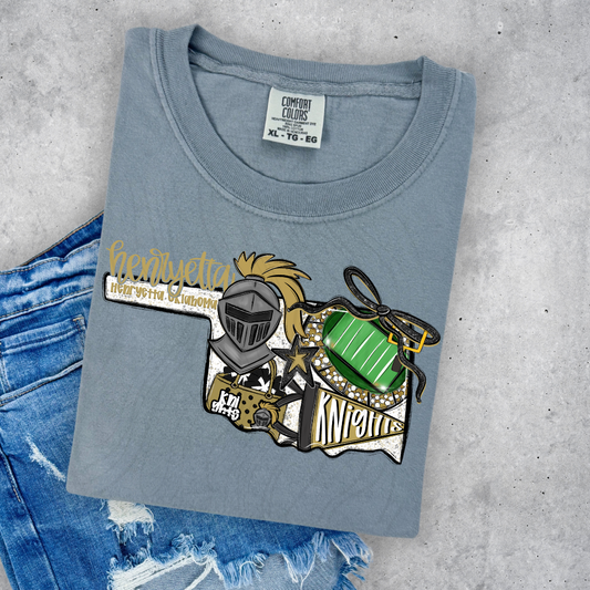 Henryetta Knights Game Day Coquette Transfer