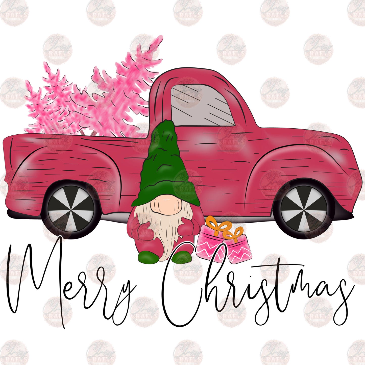 Holiday Gnome And His Truck Transfer