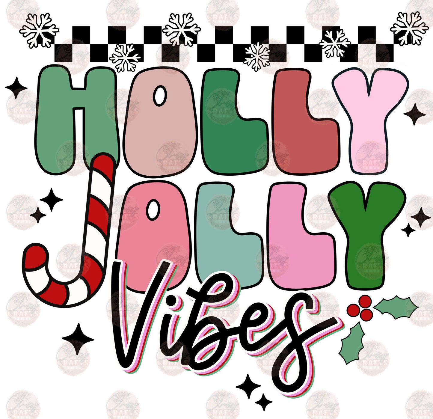 Holly Jolly Vibes Transfer