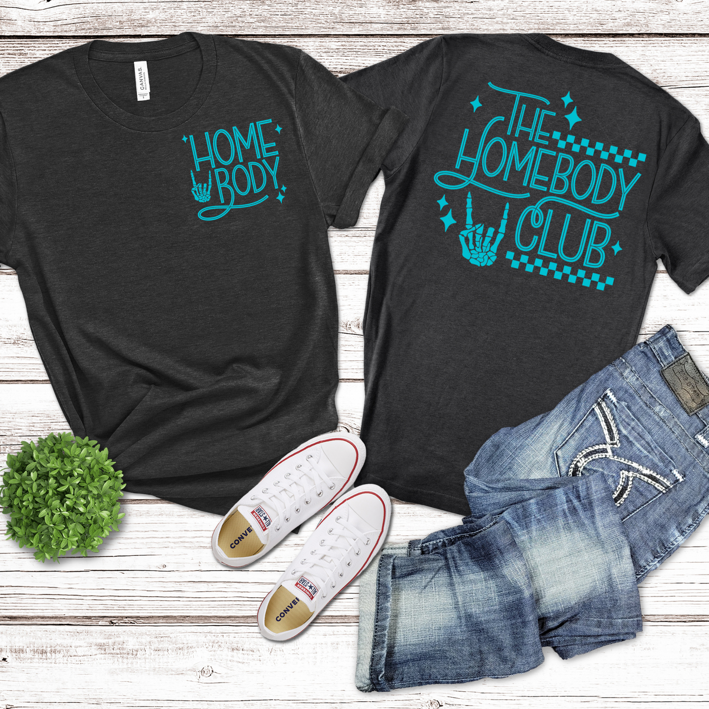 Homebody Club Teal **TWO PART* SOLD SEPARATELY** Transfer