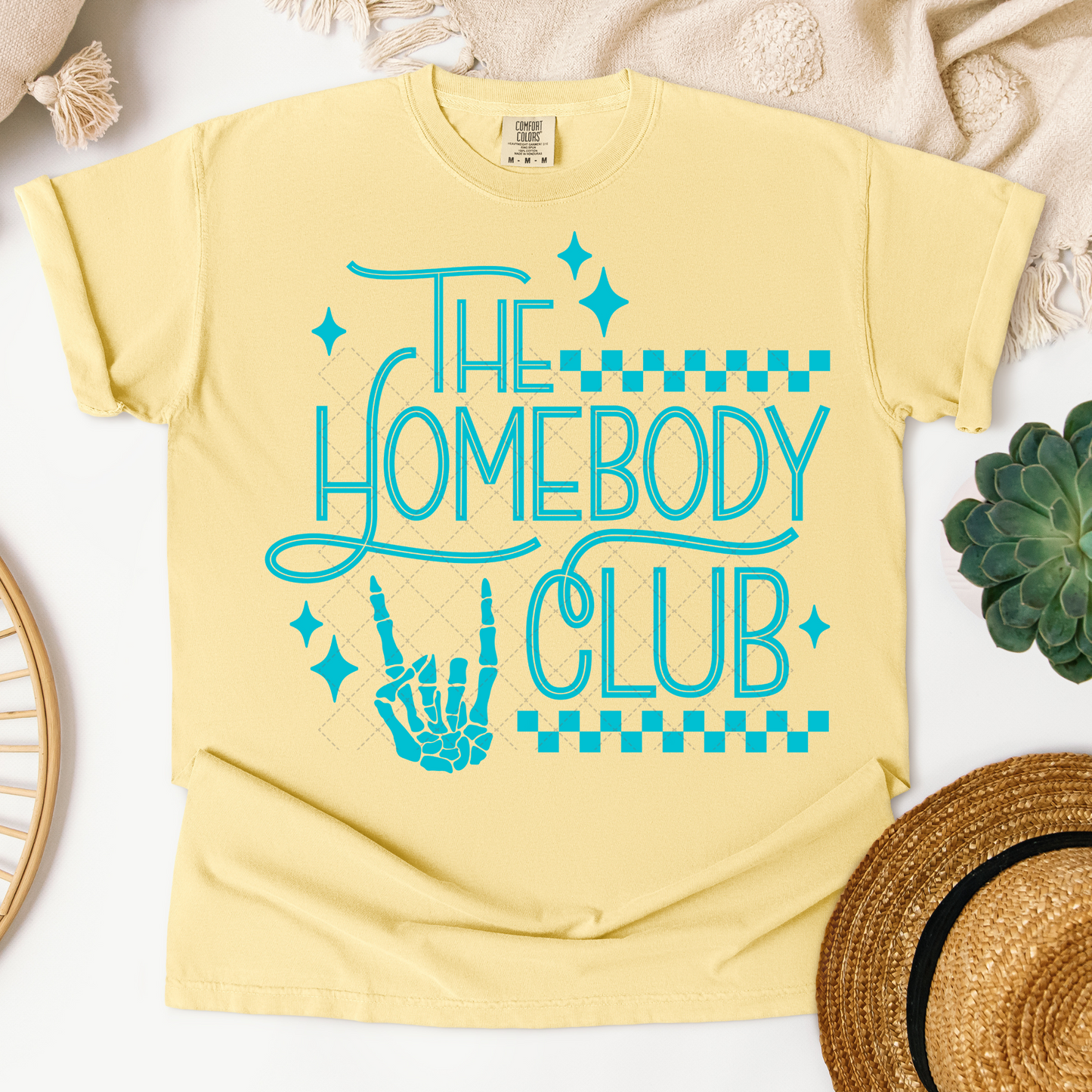 Homebody Club Teal **TWO PART* SOLD SEPARATELY** Transfer