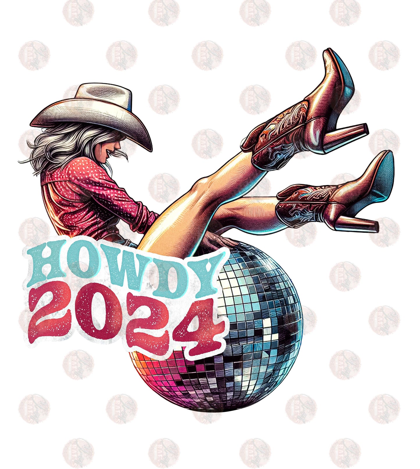 Howdy 2024 Cowgirl - Sublimation Transfers