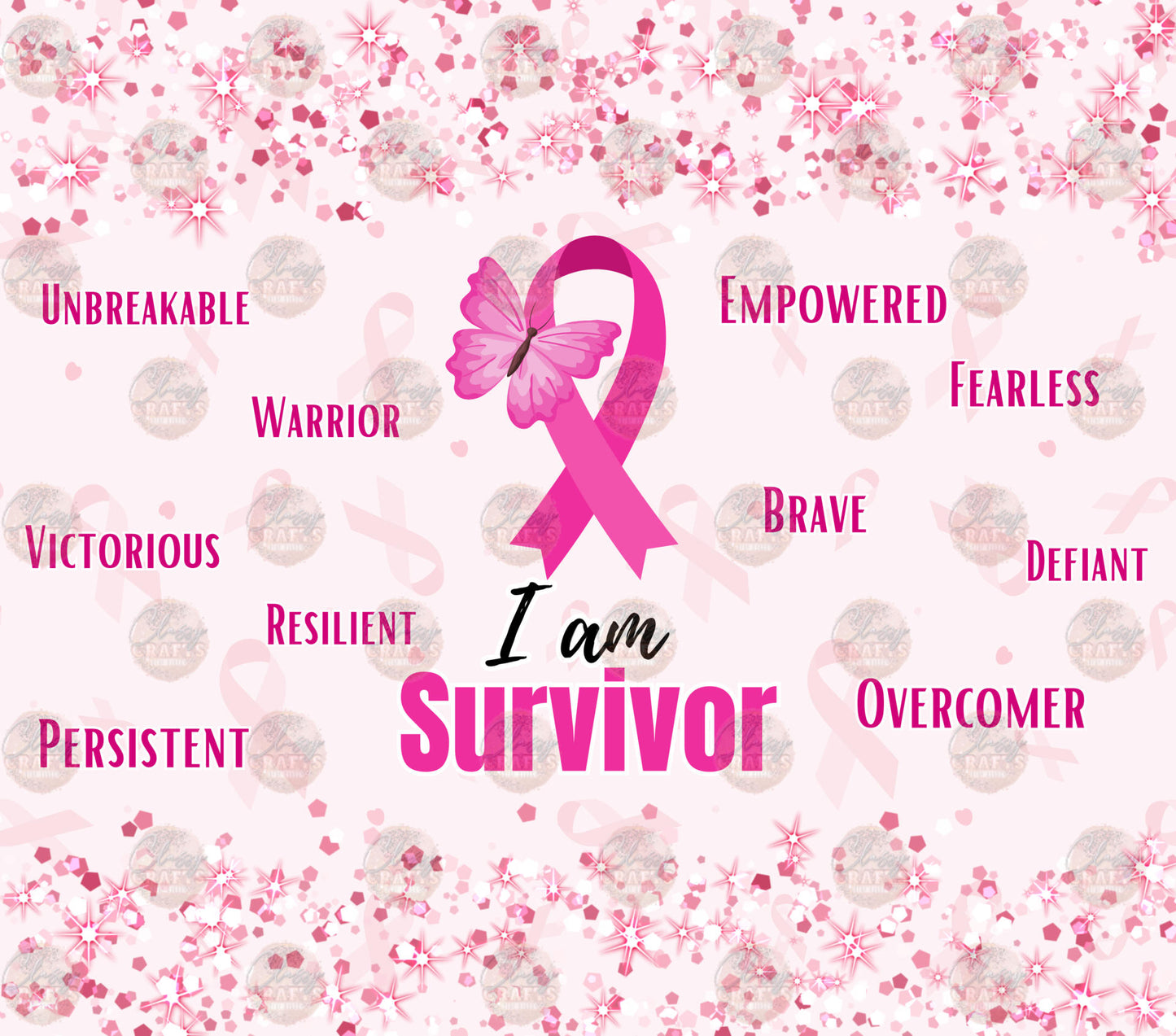 I Am Survivor Tumbler Wrap