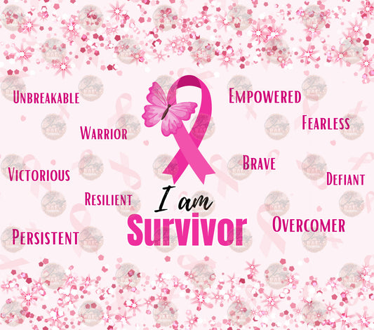 I Am Survivor Tumbler Wrap