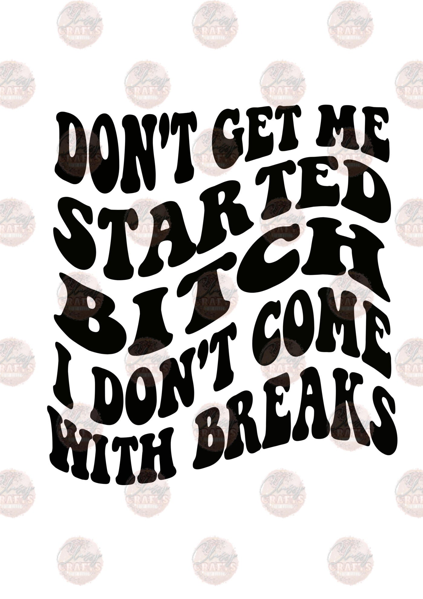 I Don't Come With Breaks Transfer