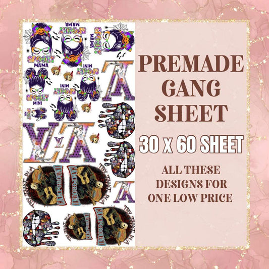 Spooky 1 - 30x60 - PRE MADE GANG SHEET