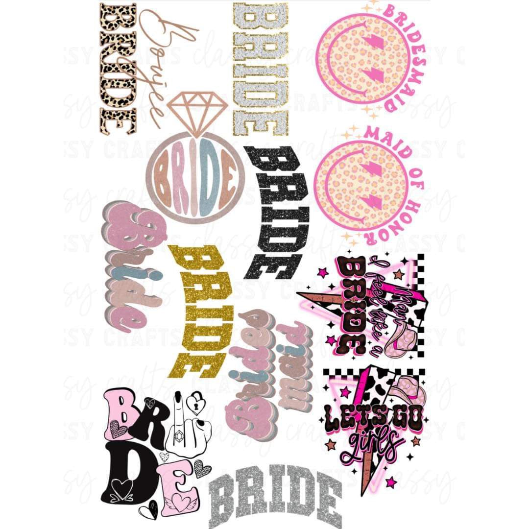 Bride - 30x48 - PREMADE GANG SHEET