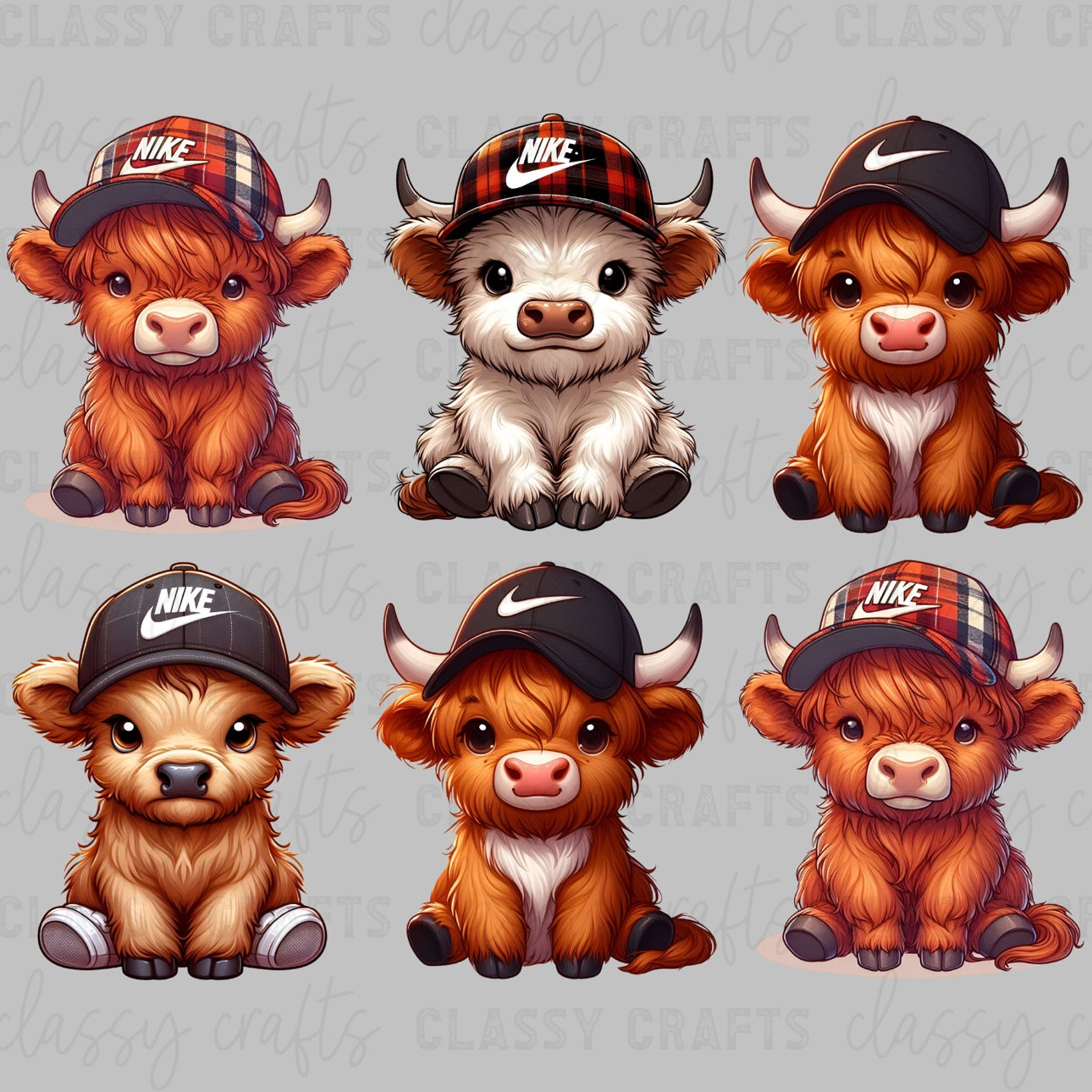 Check Highland - 30x24 - MINI PREMADE GANG SHEET