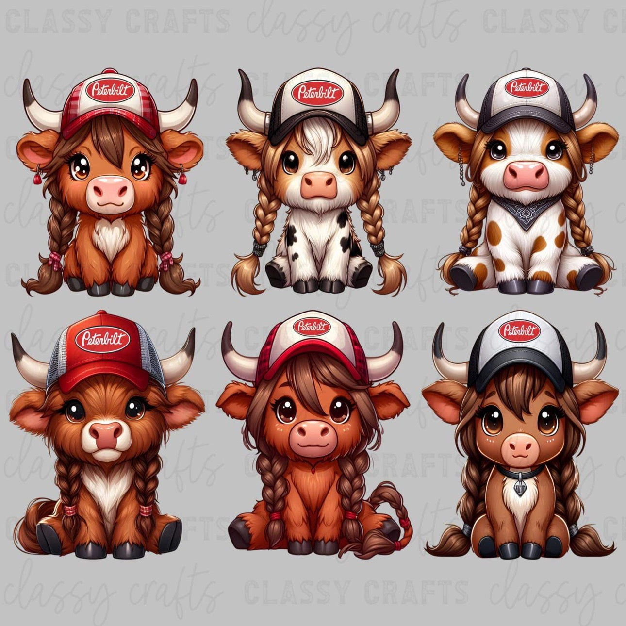 Peter Highland Gang - 30x24 - MINI PREMADE GANG SHEET