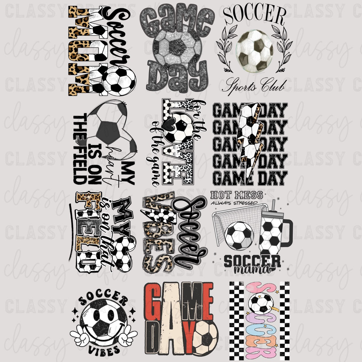 Soccer  - 30x48 - PREMADE GANG SHEET