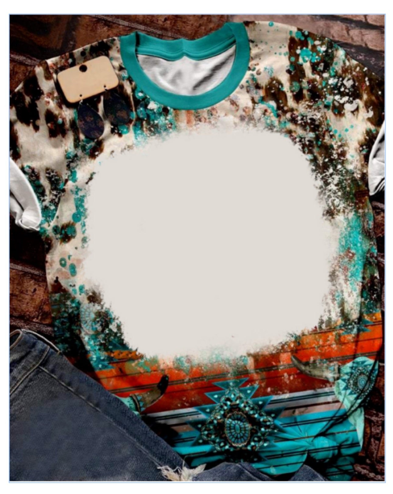 Faux Bleach Blank Shirts
