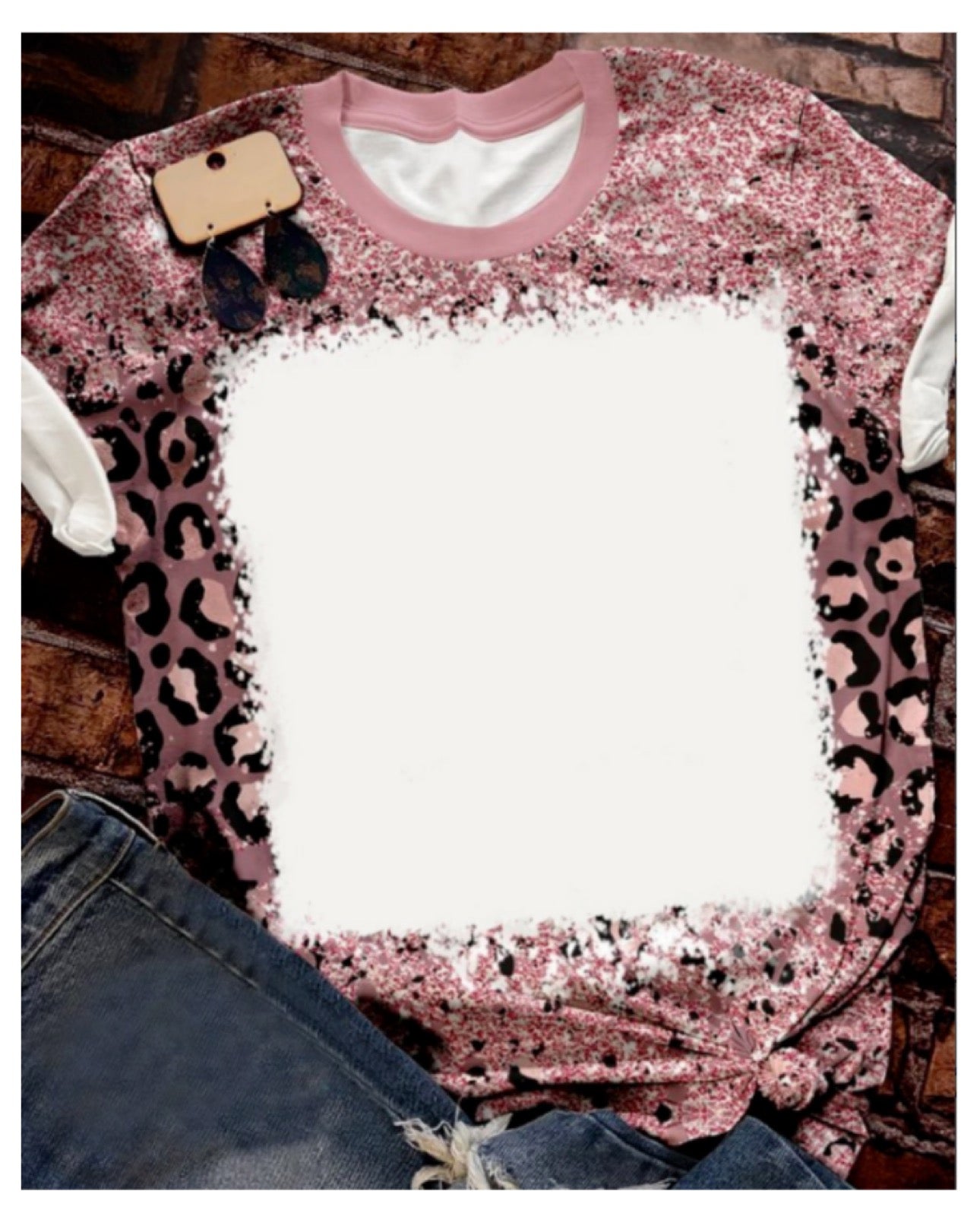 Faux Bleach Blank Shirts