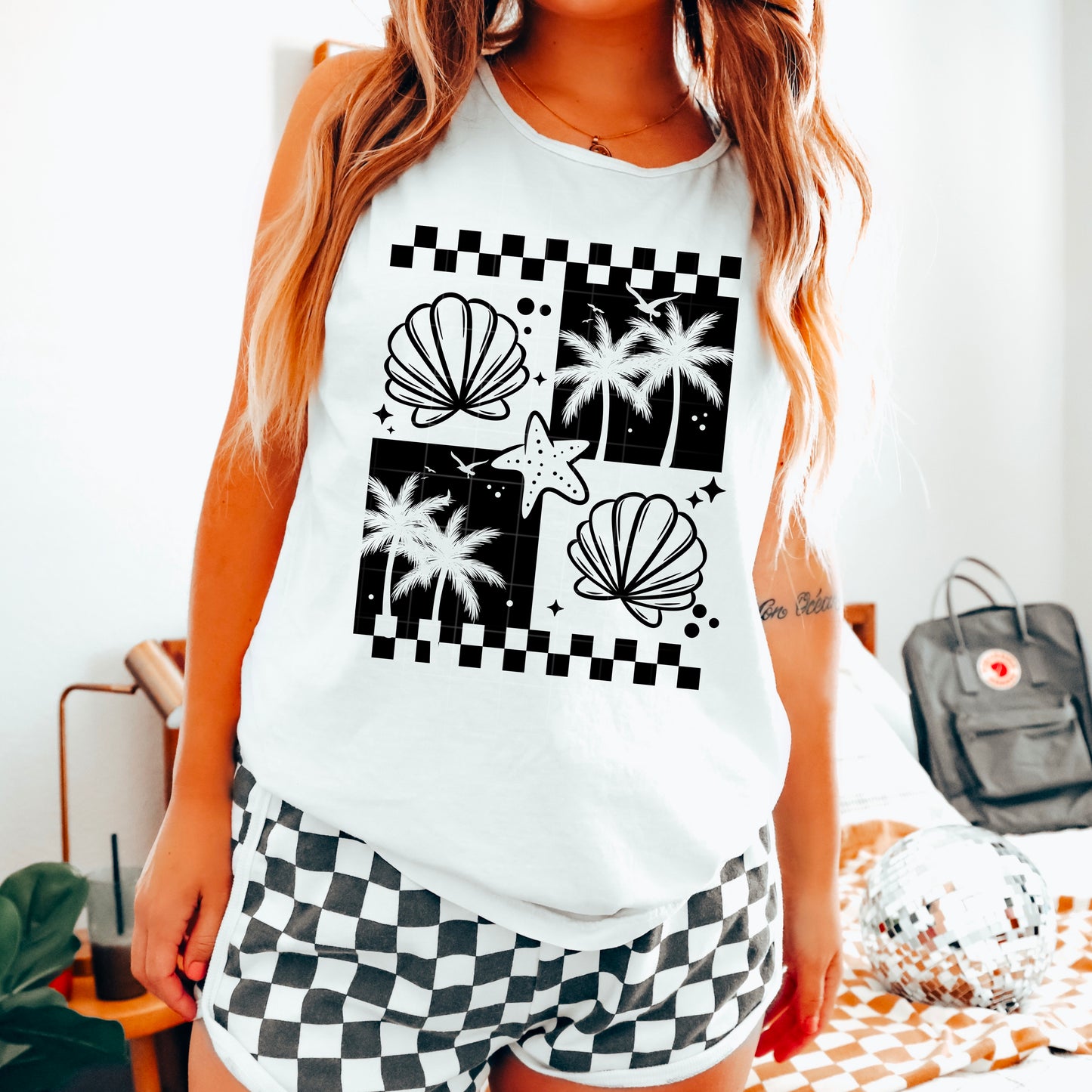 Summer Checker Grid Transfer