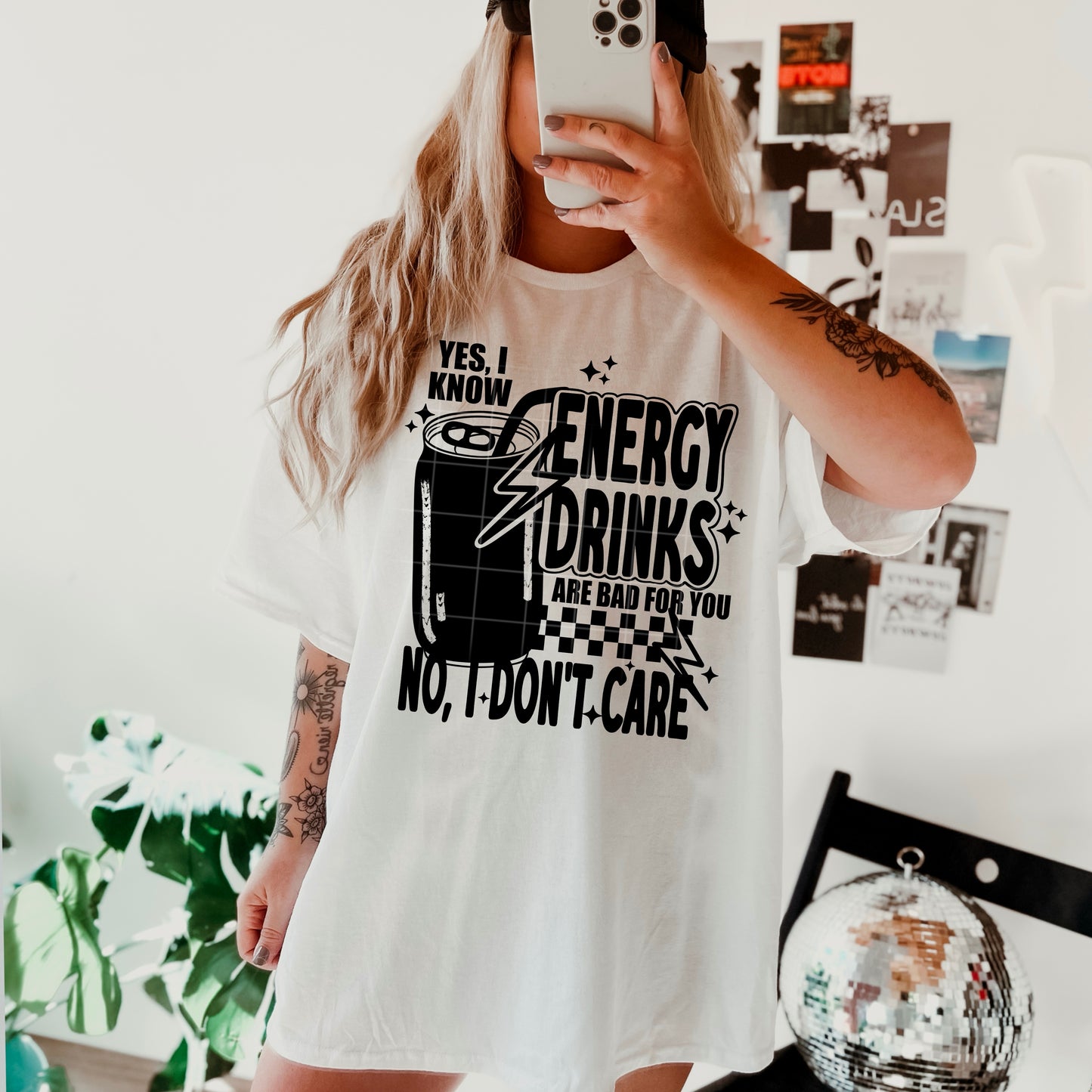 Energry Drinks Are Bad For You Single Color Transfer