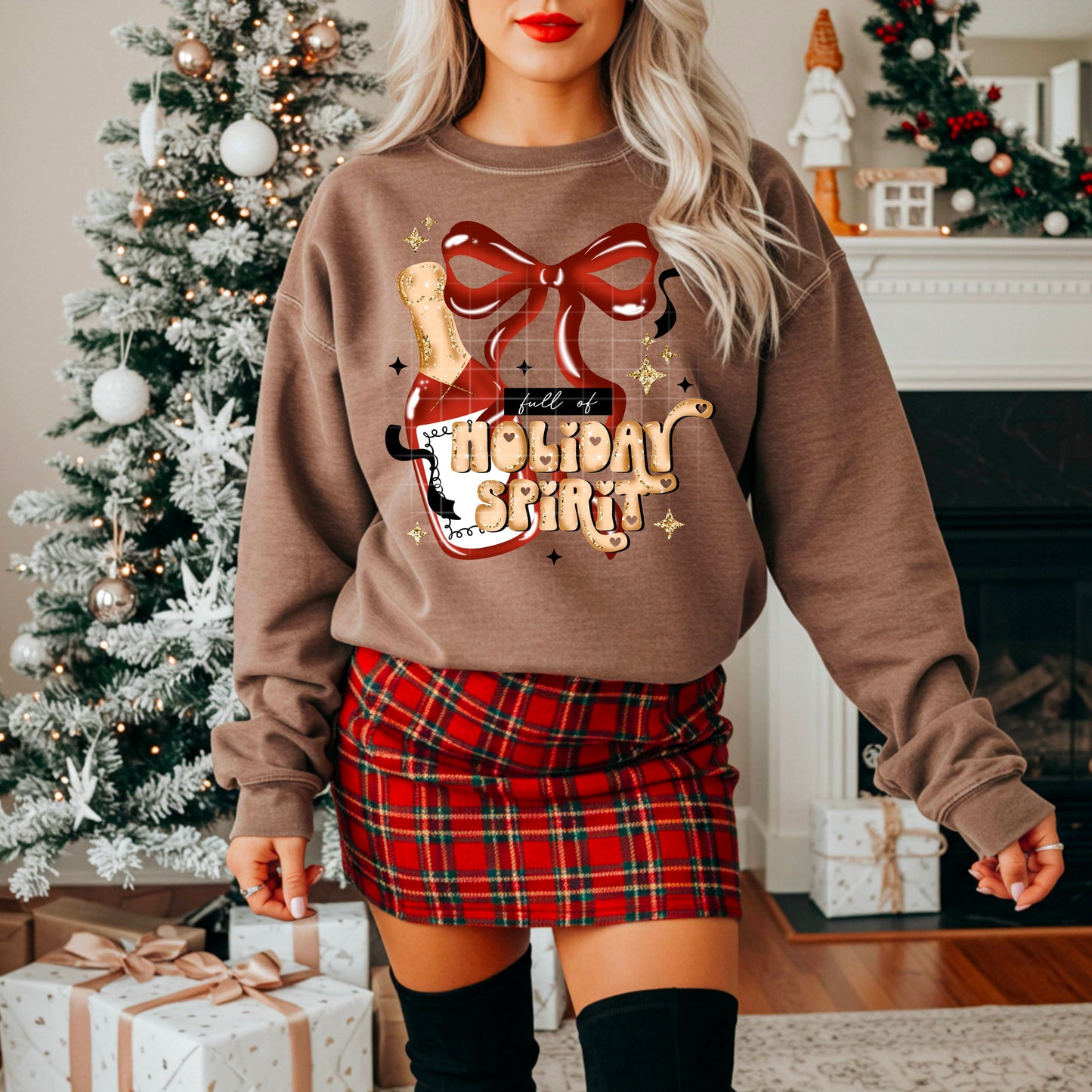 Full Of Holiday Spirit Transfer**SOLD SEPARATELY**