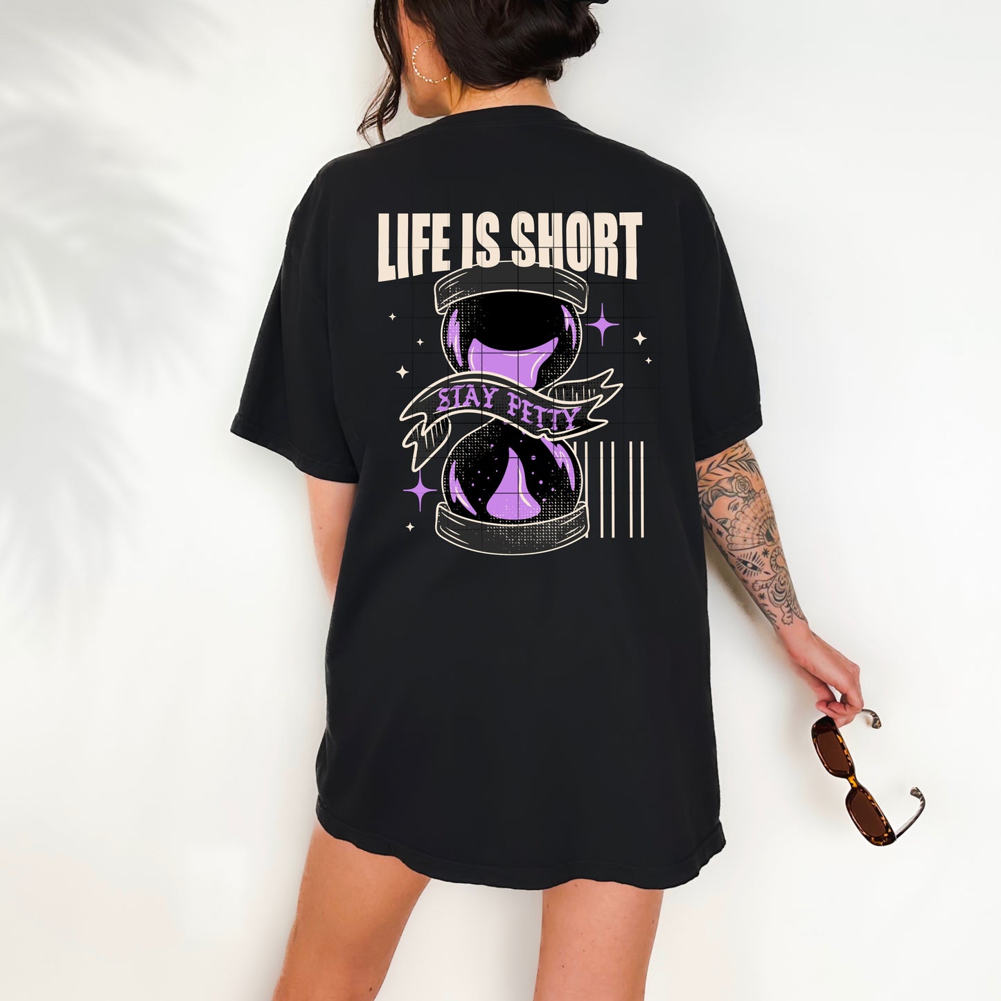 LIFE IS SHORT HOURGLASS TRANSFER