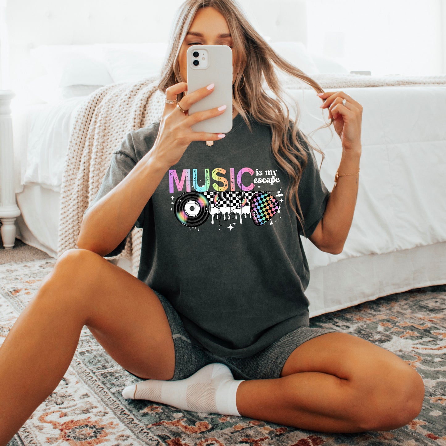 MUSIC IS MY ESCAPE WHITE TRANSFER
