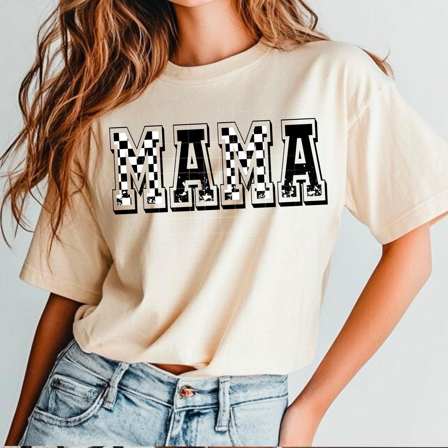 Mama Checkered Transfer