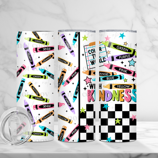 Color The World With Kindness Wrap Transfer