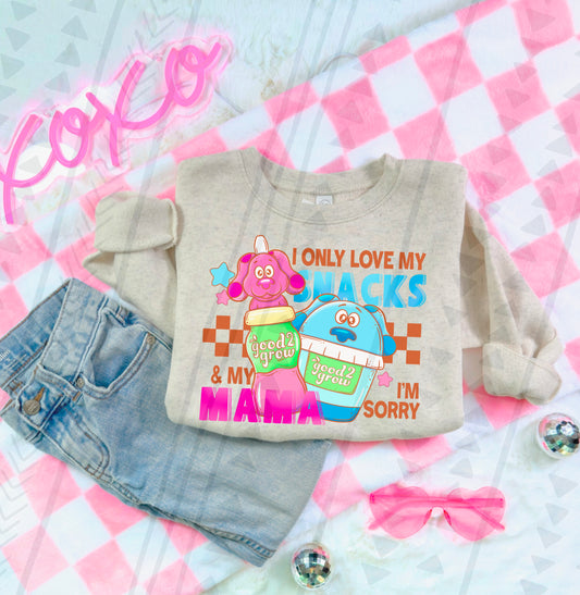 Love My Snacks Blues Transfer