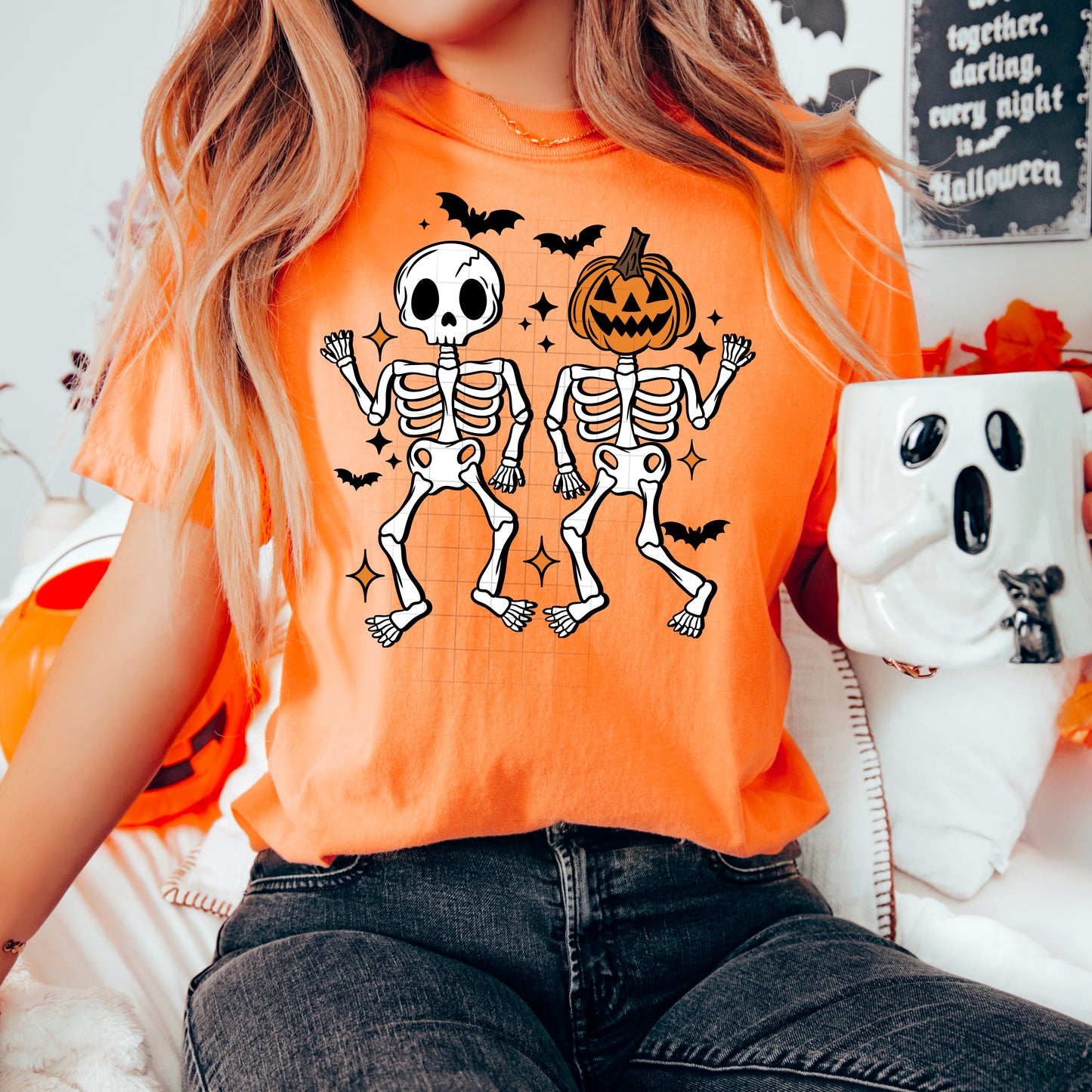 Halloween Skellies Transfer