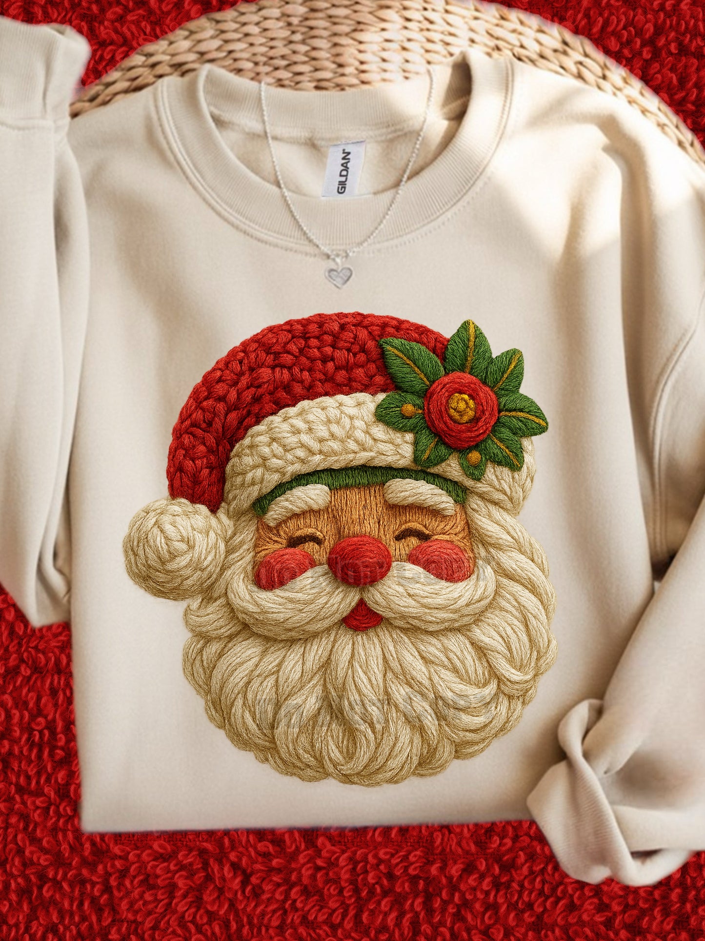 Santa Faux Yarn Transfer