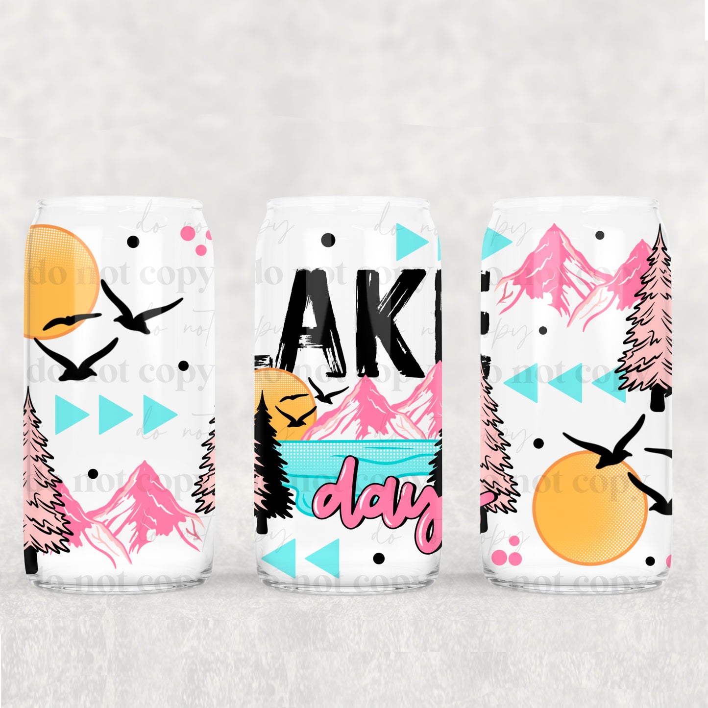 Lake Days 16oz Libbey Wrap Transfer