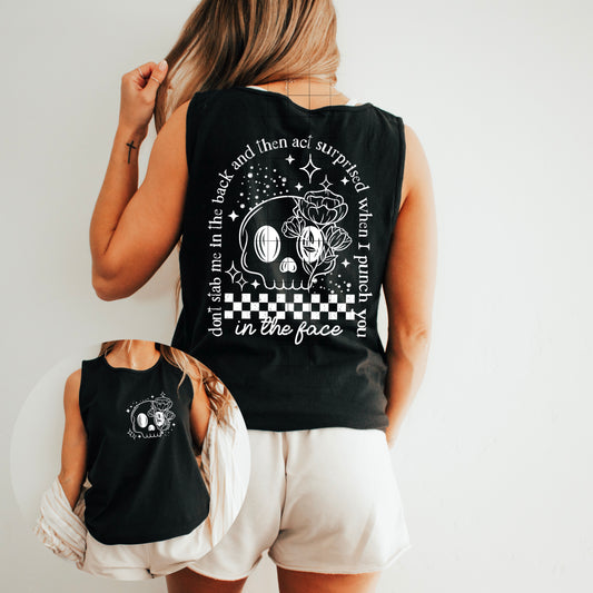 Punch You In The Face White Transfer ** TWO PART* SOLD SEPARATELY**