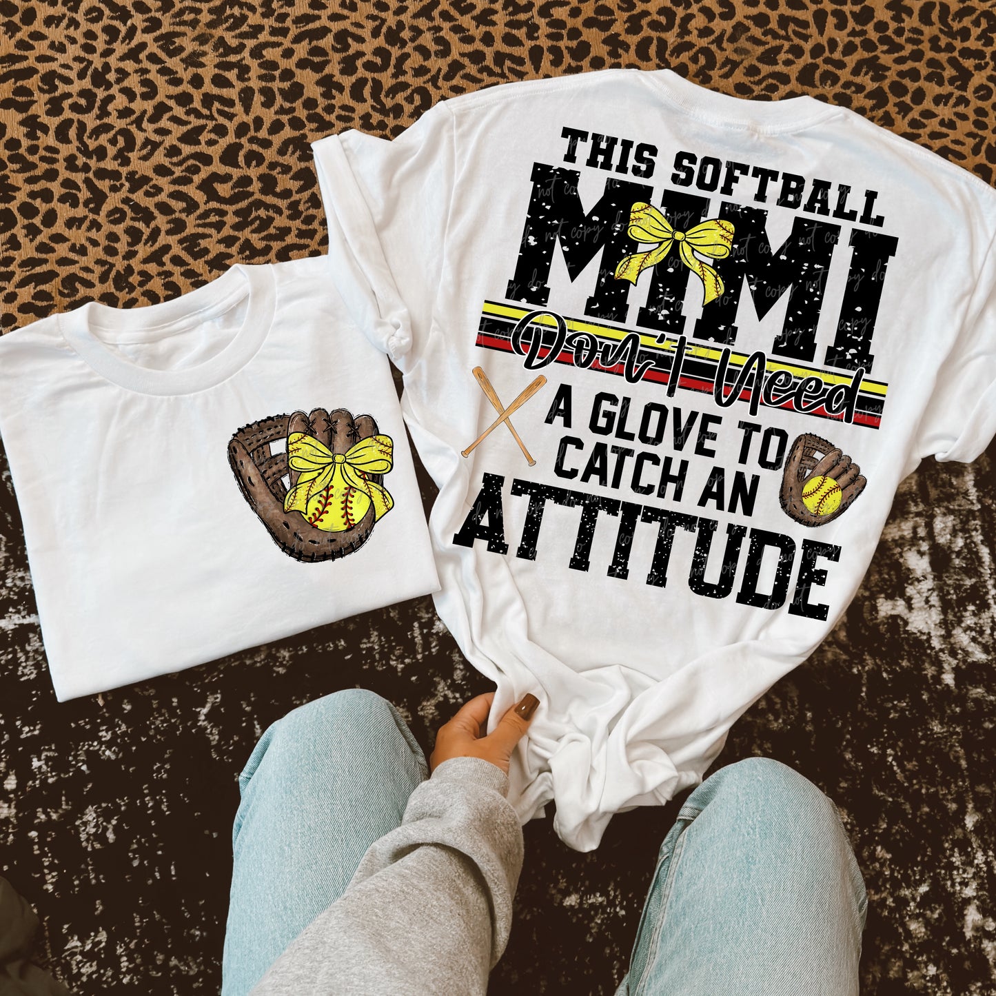 This Softball Mimi Transfer ** TWO PART* SOLD SEPARATELY**
