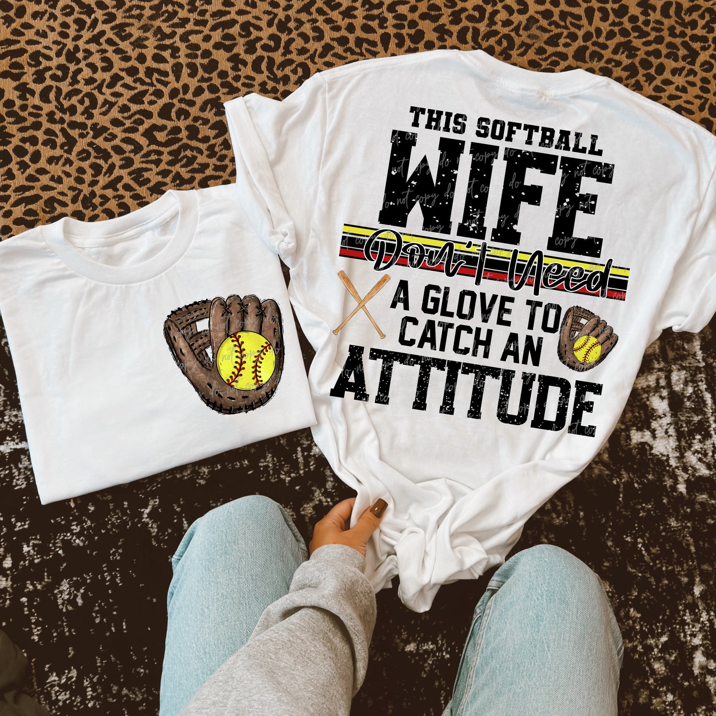 This Softball Wife Transfer ** TWO PART* SOLD SEPARATELY**