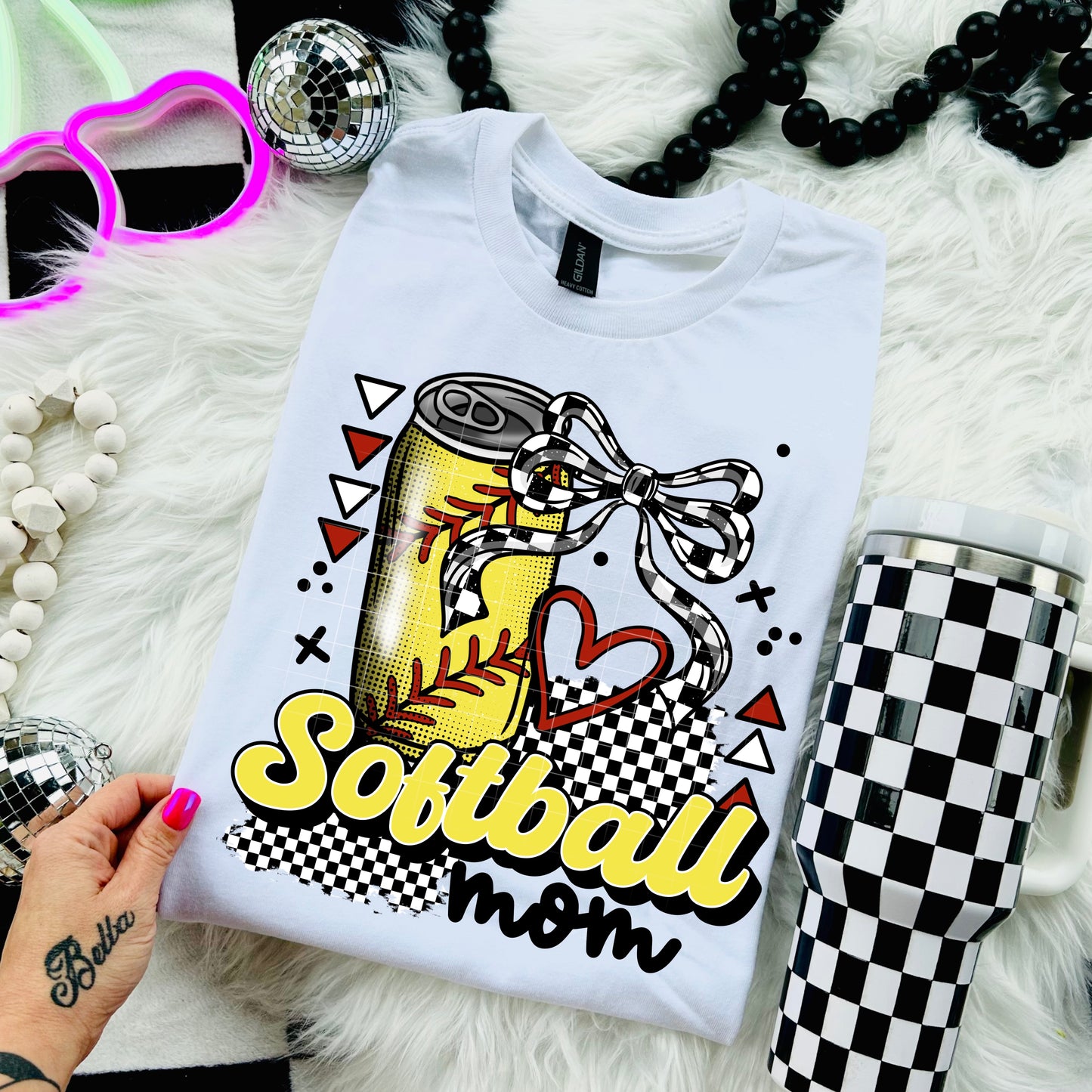Softball Mom Drink Can Transfer