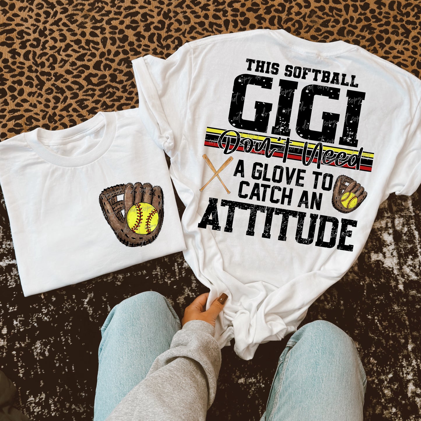 This Softball Gigi Transfer ** TWO PART* SOLD SEPARATELY**
