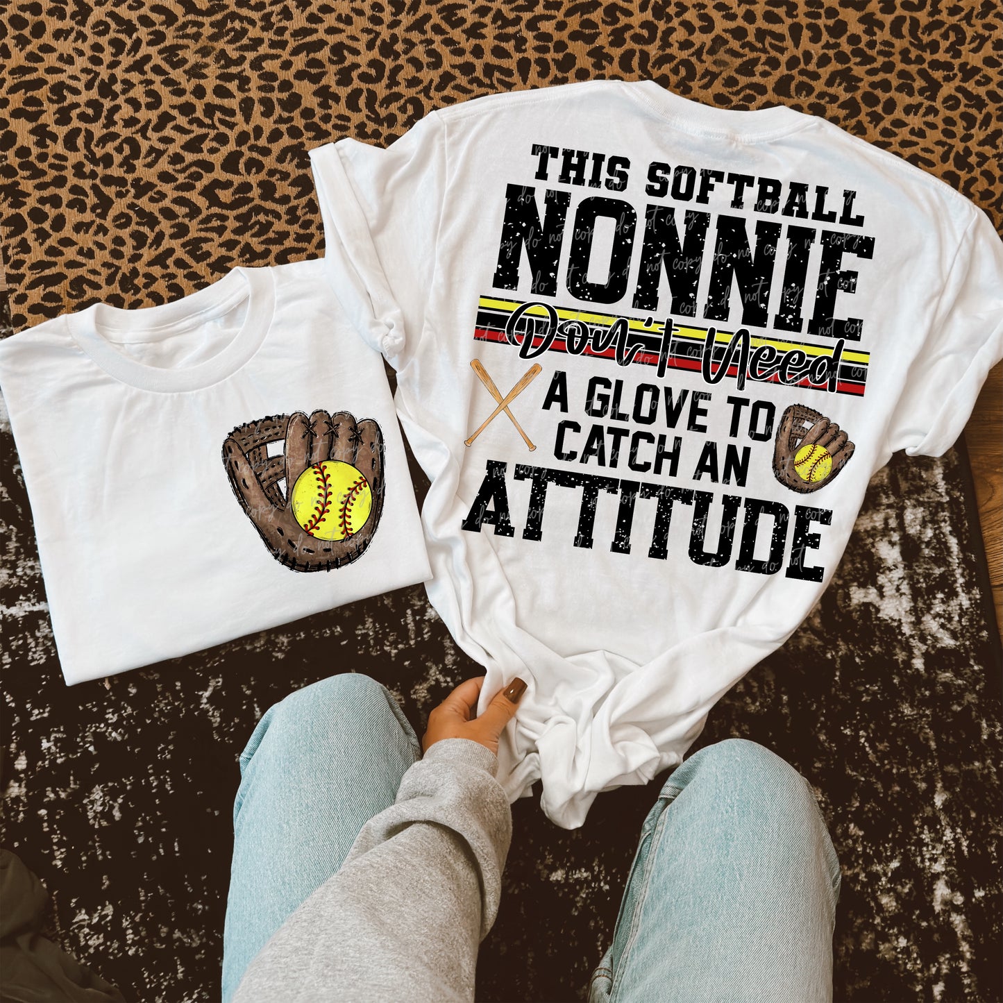 This Softball Nonnie Transfer ** TWO PART* SOLD SEPARATELY**