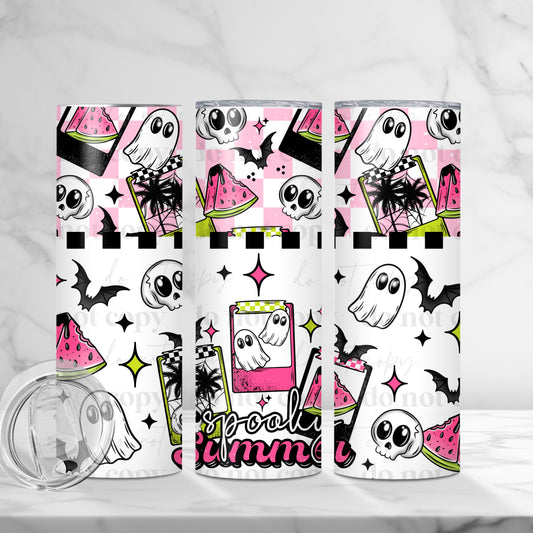 Spooky Summer Tumbler Wrap Transfer