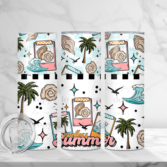 Endless Summer Tumbler Wrap Transfer