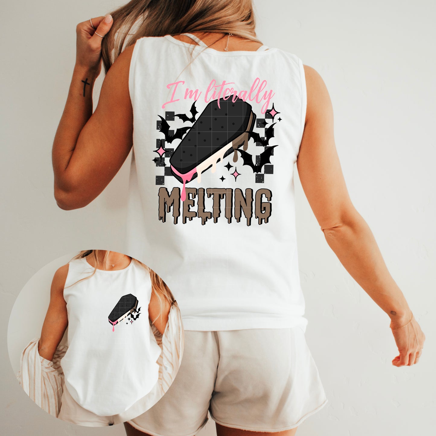Literally Melting Black Transfer ** TWO PART* SOLD SEPARATELY**