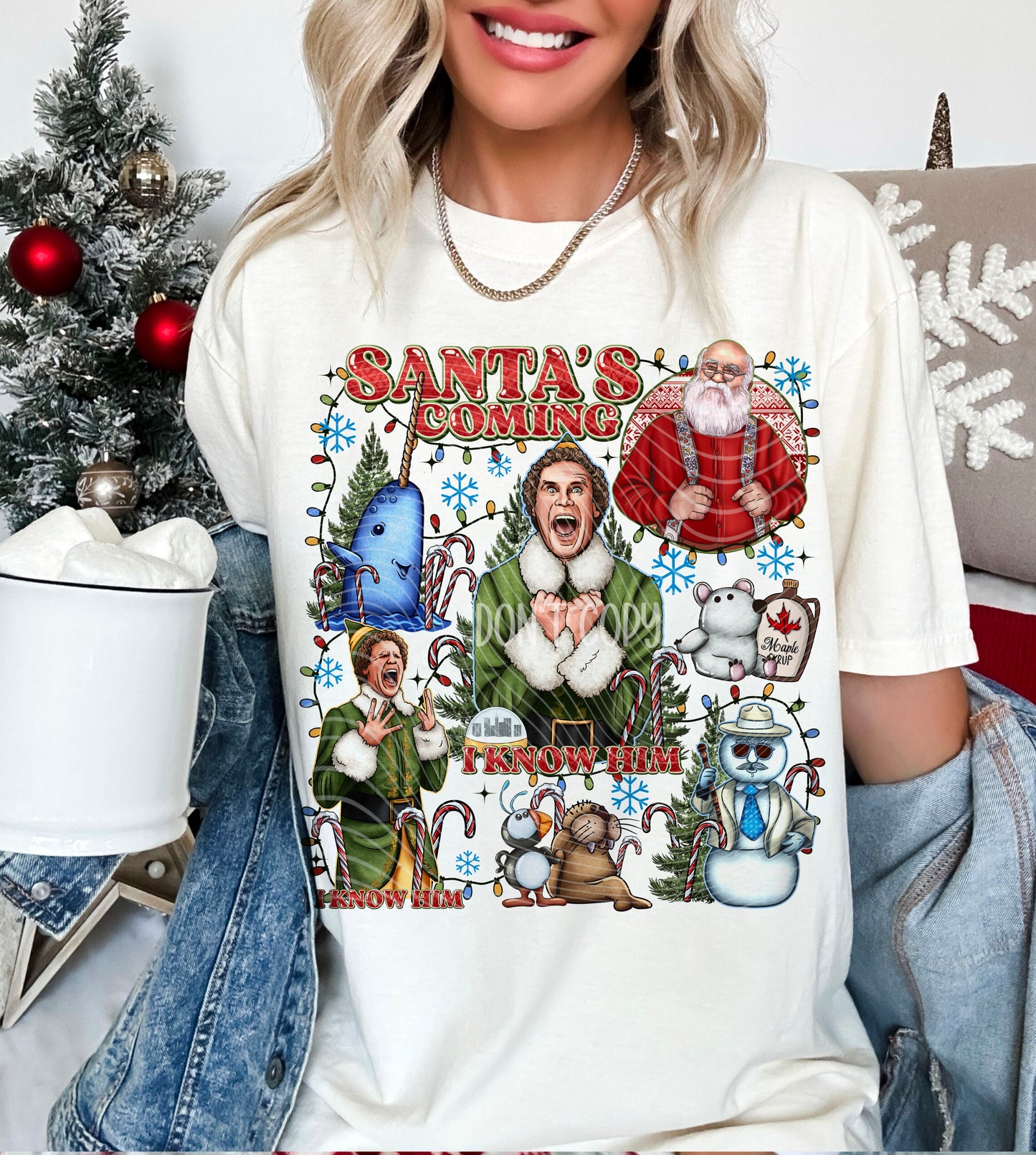 Santa Is Coming Transfer ** TWO PART* SOLD SEPARATELY**
